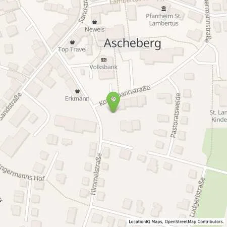 Standortübersicht der Tankstelle innogy eMobility Solutions GmbH in 59387 Ascheberg