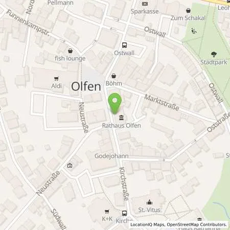 Standortübersicht der Tankstelle Gesellschaft des Kreises Coesfeld zur Förderung regenerativer Energien mbH in 59399 Olfen