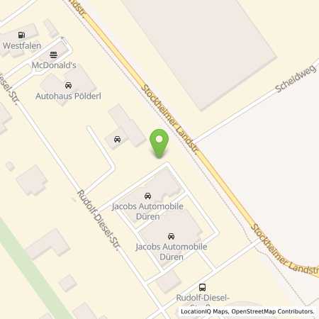 Standortübersicht der Strom (Elektro) Tankstelle: Rheinenergie AG in 52351, Dren