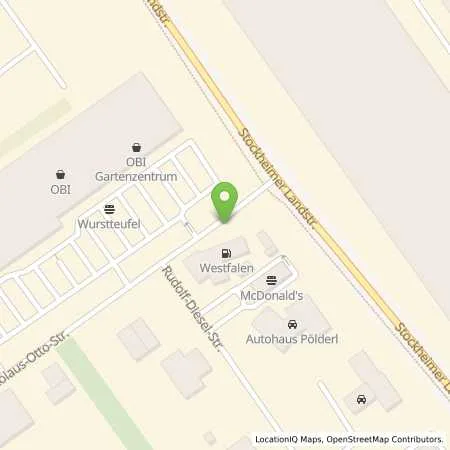 Standortübersicht der Tankstelle Westfalen AG in 52351 Düren