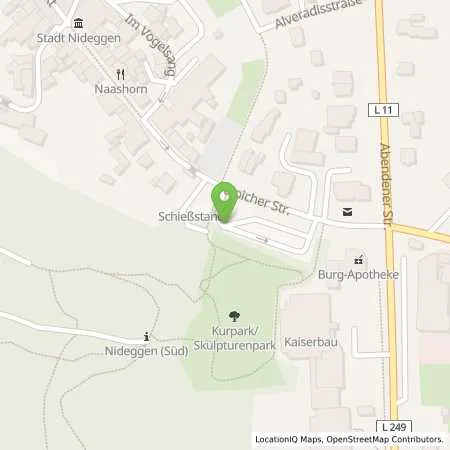 Standortübersicht der Tankstelle innogy eMobility Solutions GmbH in 52385 Nideggen