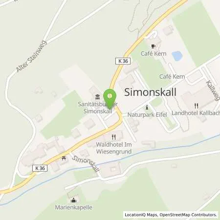 Standortübersicht der Tankstelle innogy SE in 52393 Hürtgenwald