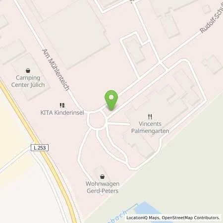 Standortübersicht der Tankstelle Stadtwerke Jülich GmbH in 52428 Jülich