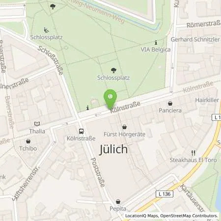 Standortübersicht der Tankstelle Stadtwerke Jülich GmbH in 52428 Jülich