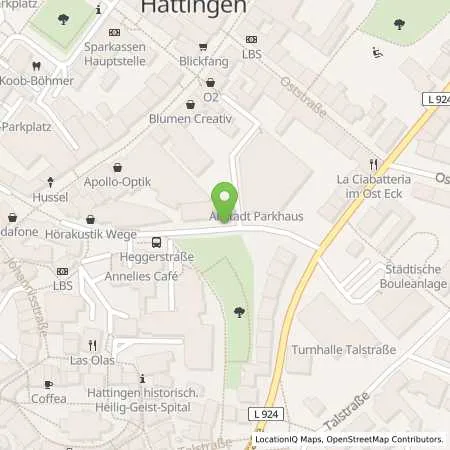 Standortübersicht der Tankstelle Stadtwerke Hattingen GmbH in 45525 Hattingen