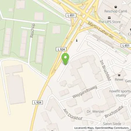 Standortübersicht der Tankstelle Stadtwerke Hattingen GmbH in 45525 Hattingen