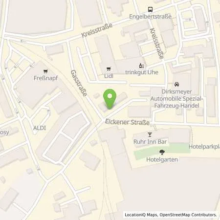 Standortübersicht der Tankstelle Stadtwerke Hattingen GmbH in 45525 Hattingen