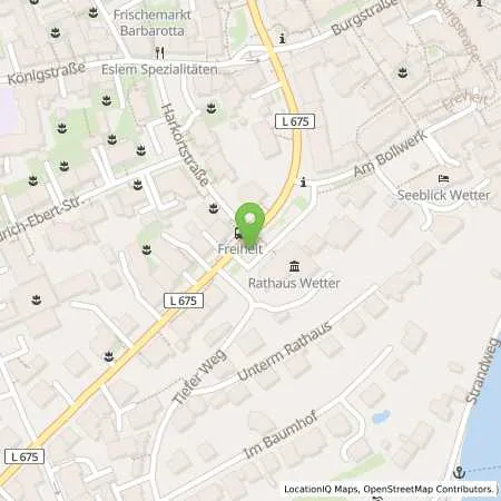 Standortübersicht der Tankstelle AVU AG in 58300 Wetter