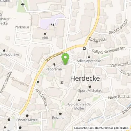 Standortübersicht der Tankstelle Dortmunder Energie- und Wasserversorgung GmbH in 58313 Herdecke