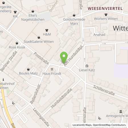 Standortübersicht der Strom (Elektro) Tankstelle: Stadtwerke Witten GmbH in 58452, Witten