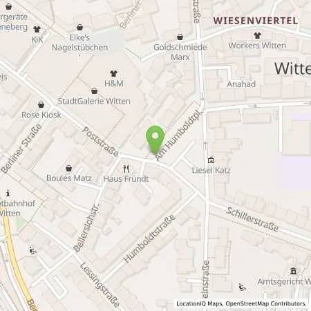 Standortübersicht der Tankstelle Stadtwerke Witten GmbH in 58452 Witten