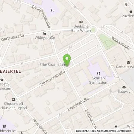 Standortübersicht der Tankstelle Stadtwerke Witten GmbH in 58452 Witten