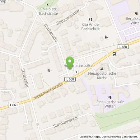 Standortübersicht der Tankstelle Stadtwerke Witten GmbH in 58452 Witten