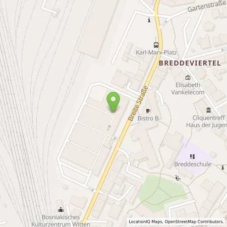 Standortübersicht der Tankstelle Kaufland Dienstleistung GmbH & Co. KG in 58452 Witten