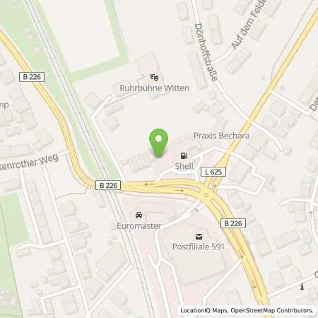 Standortübersicht der Tankstelle EnBW mobility+ AG und Co.KG in 58455 Witten