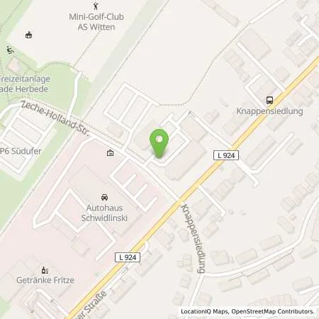 Standortübersicht der Tankstelle AVU AG in 58456 Witten