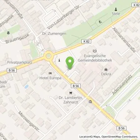 Standortübersicht der Tankstelle innogy eMobility Solutions GmbH in 53909 Zülpich