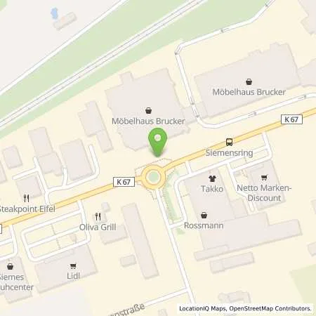 Standortübersicht der Tankstelle Energie Nordeifel GmbH&Co. KG in 53925 Kall