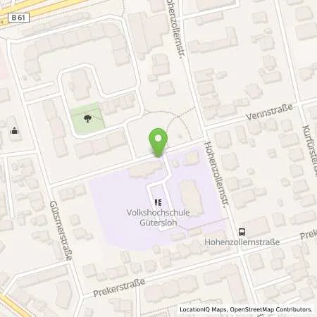 Standortübersicht der Tankstelle Stadtwerke Gütersloh GmbH in 33330 Gütersloh