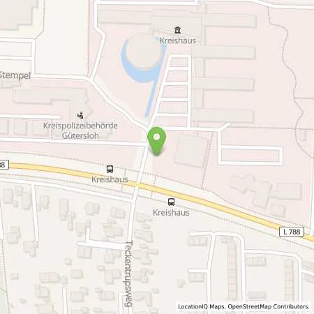 Standortübersicht der Tankstelle Stadtwerke Gütersloh GmbH in 33334 Gütersloh