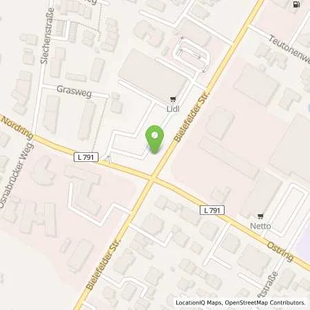 Standortübersicht der Tankstelle Lidl Dienstleistung GmbH & Co. KG in 33378 Rheda-Wiedenbrück