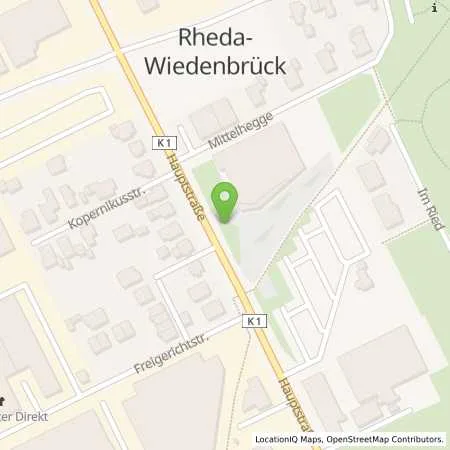 Standortübersicht der Tankstelle Stadtwerk Rheda-Wiedenbrück GmbH & Co. KG in 33378 Rheda-Wiedenbrück