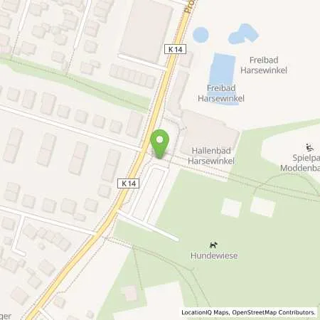 Standortübersicht der Tankstelle Stadtwerke Versmold GmbH in 33428 Harsewinkel