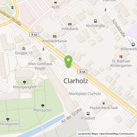 Standortübersicht der Strom (Elektro) Tankstelle: Gemeinde Herzebrock-Clarholz in 33442, Herzebrock-Clarholz