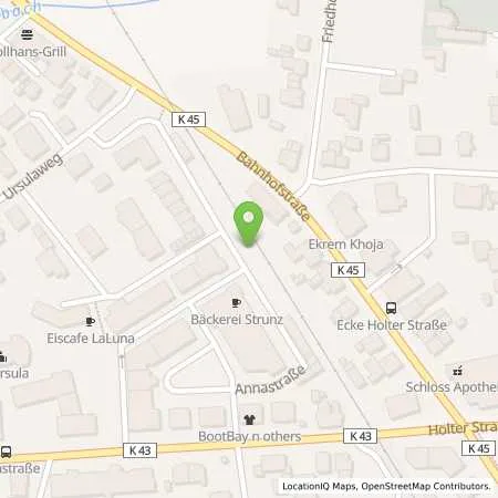 Standortübersicht der Tankstelle Westfalen Weser Netz GmbH in 33758 Schloß Holte-Stukenbrock