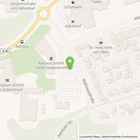 Standortübersicht der Tankstelle Stadtwerke Schloss Holte-Stukenbrock GmbH in 33758 Schloss Holte-Stukenbrock