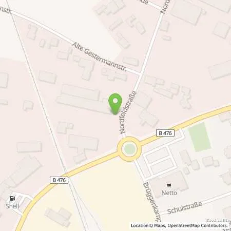 Standortübersicht der Tankstelle Stadtwerke Versmold GmbH in 33775 Versmold