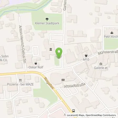 Standortübersicht der Tankstelle Stadtwerke Versmold GmbH in 33775 Versmold