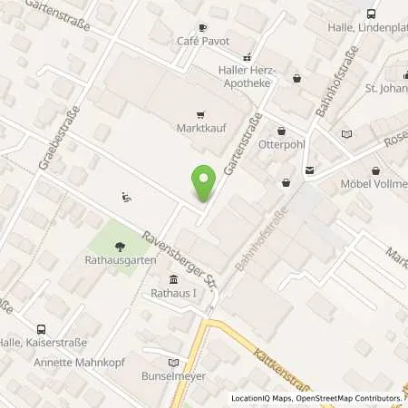 Standortübersicht der Tankstelle T.W.O. Technische Werke Osning GmbH in 33790 Halle