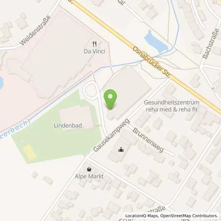 Standortübersicht der Tankstelle T.W.O. Technische Werke Osning GmbH in 33790 Halle