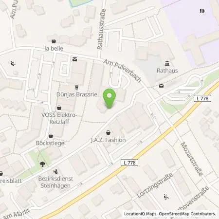 Standortübersicht der Tankstelle Gemeindewerke Steinhagen GmbH in 33803 Steinhagen