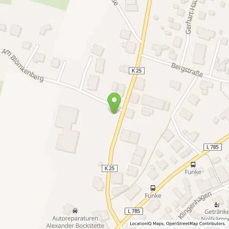 Standortübersicht der Tankstelle innogy SE in 33829 Borgholzhausen