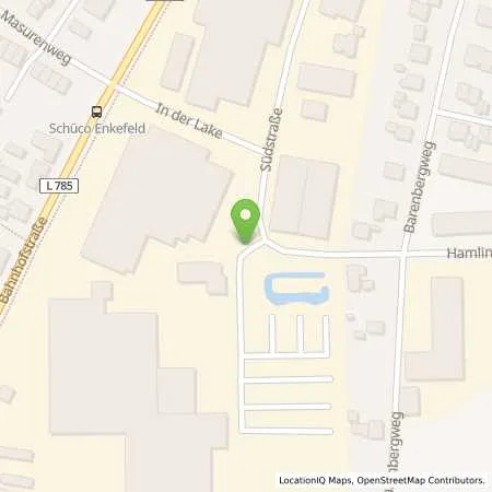 Standortübersicht der Tankstelle innogy SE in 33829 Borgholzhausen