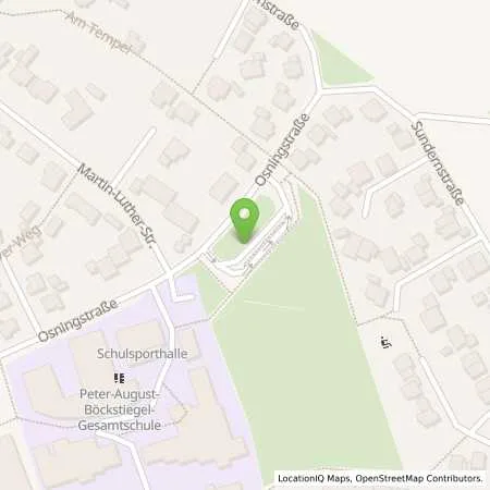 Standortübersicht der Tankstelle innogy eMobility Solutions GmbH in 33829 Borgholzhausen