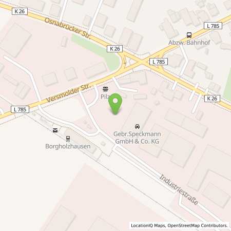 Standortübersicht der Strom (Elektro) Tankstelle: Gebr. Speckmann GmbH & Co. KG in 33829, Borgholzhausen