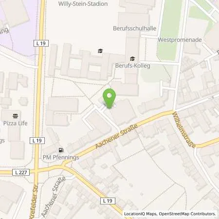 Standortübersicht der Tankstelle NEW Niederrhein Energie und Wasser GmbH in 41812 Erkelenz