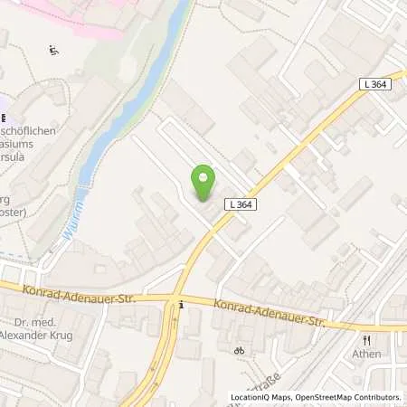 Standortübersicht der Tankstelle NEW Niederrhein Energie und Wasser GmbH in 52511 Geilenkirchen