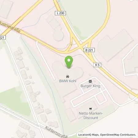 Standortübersicht der Tankstelle Kohl-Automobile GmbH in 52525 Heinsberg