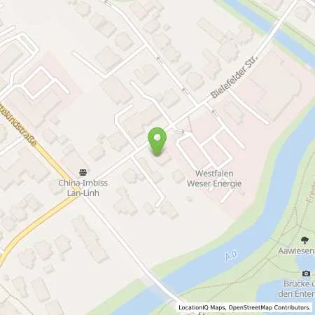 Standortübersicht der Tankstelle Westfalen Weser Netz GmbH in 32051 Herford