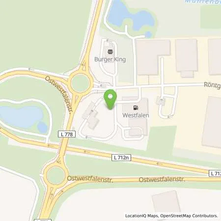 Standortübersicht der Tankstelle innogy eMobility Solutions GmbH in 32052 Herford