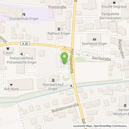 Standortübersicht der Tankstelle Westfalen Weser Netz GmbH in 32130 Enger