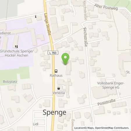 Standortübersicht der Tankstelle Westfalen Weser Netz GmbH in 32139 Spenge