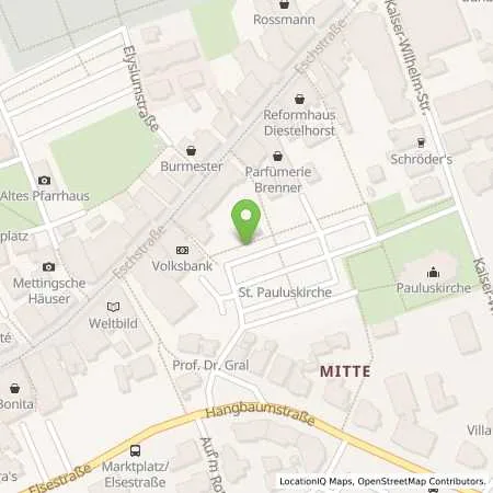 Standortübersicht der Tankstelle Westfalen Weser Netz GmbH in 32257 Bünde