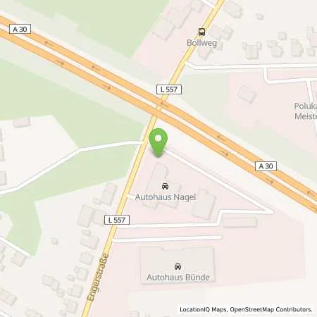 Standortübersicht der Tankstelle EnBW mobility+ AG und Co.KG in 32257 Bünde