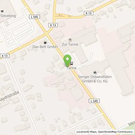 Standortübersicht der Tankstelle Privatperson in 32257 Bünde