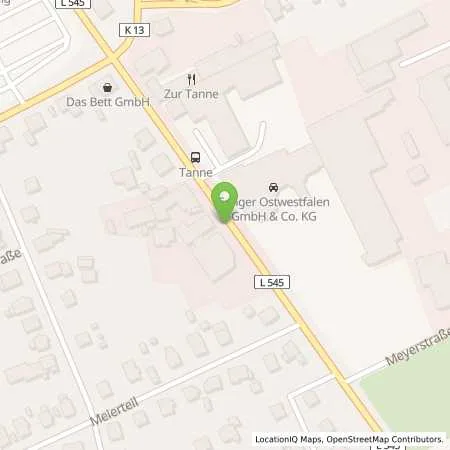 Standortübersicht der Tankstelle Wittkötter hair & beauty center GmbH & Co. KG in 32257 Bünde